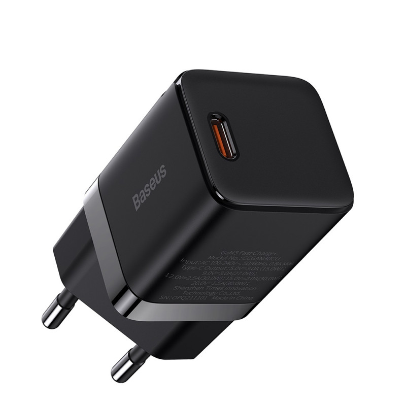 Baseus GaN3 Fast Charger 1x USB-C 30W