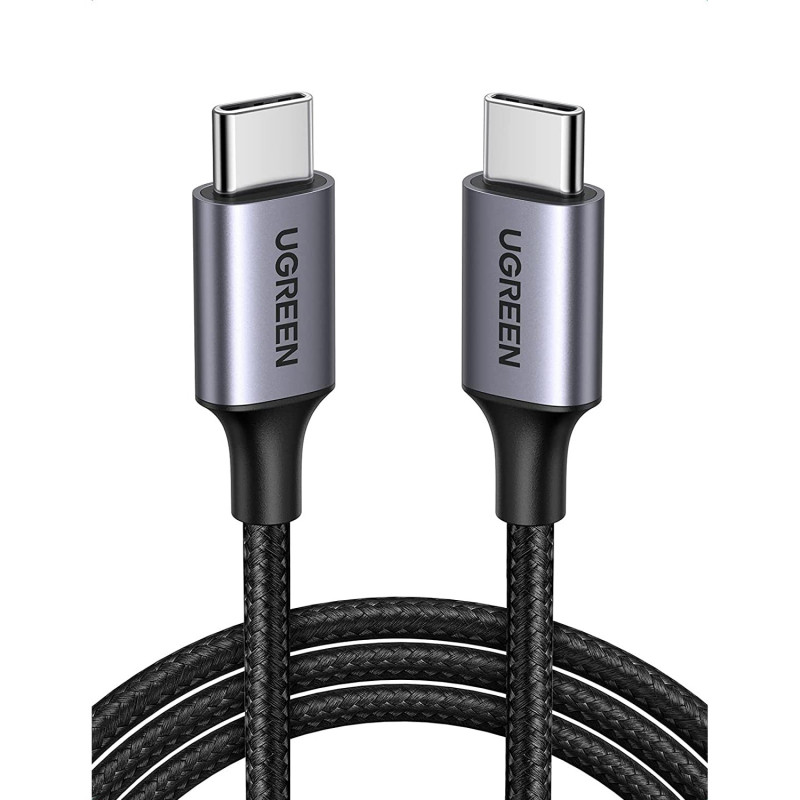 USB-C to Straight USB-C Cable 2m Nylon Braided 60W