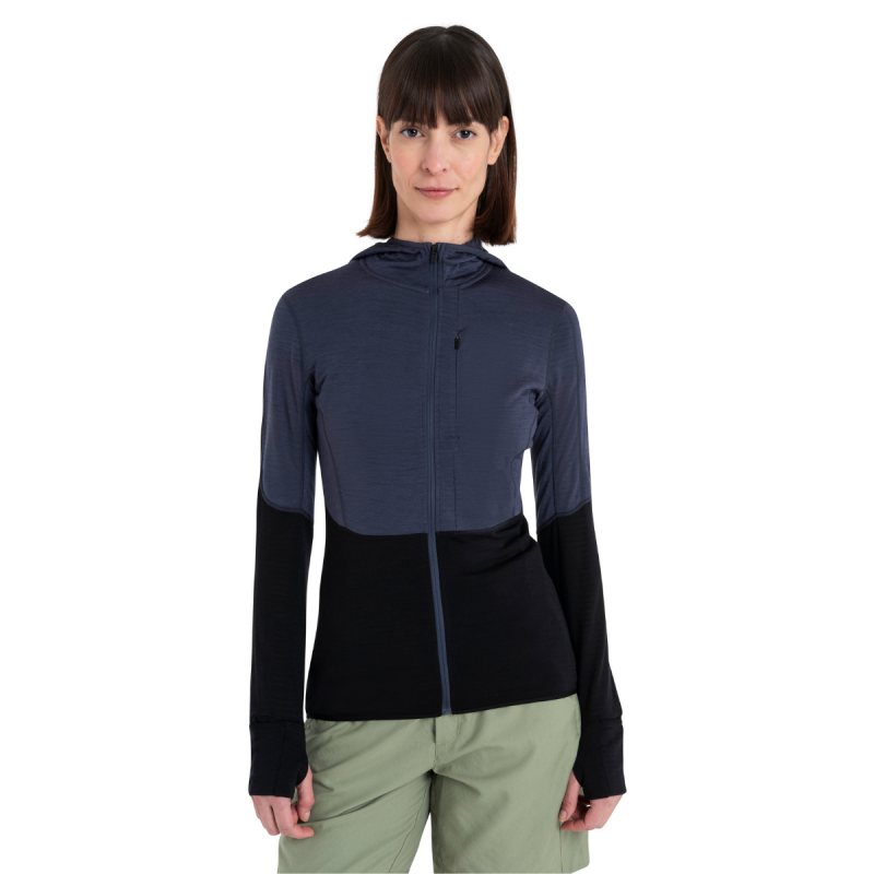 Icebreaker Merino Blend Realfleece Descender Zip-Hoodie Women