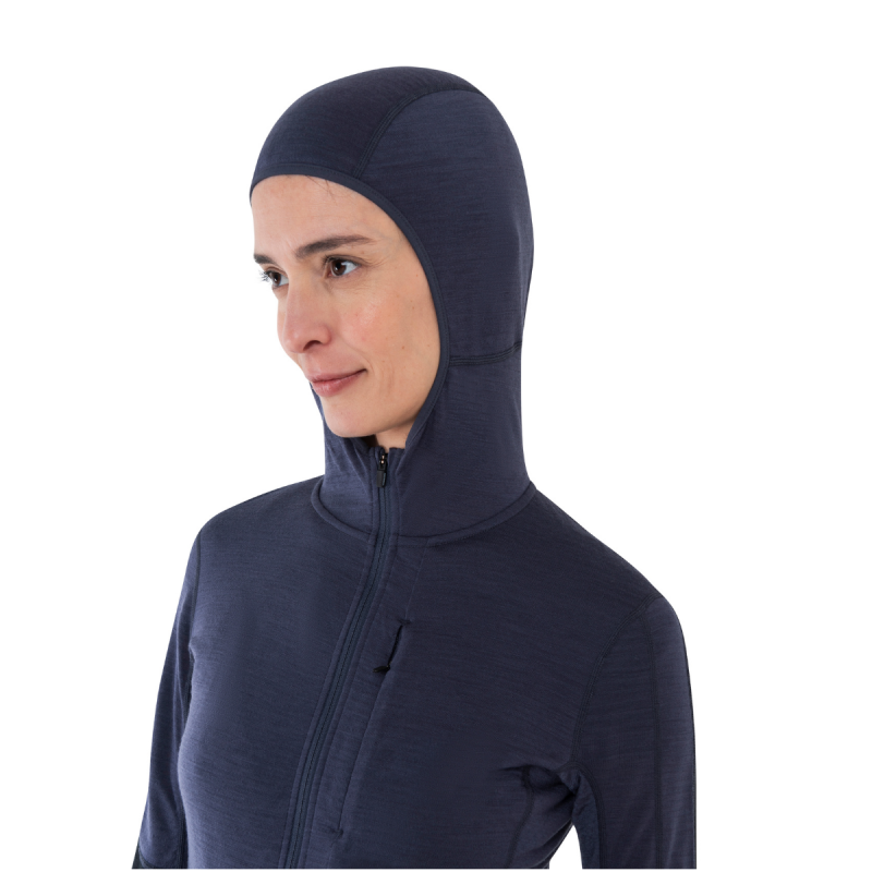 Icebreaker Merino Blend Realfleece Descender Zip-Hoodie Women